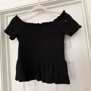 Black peplum